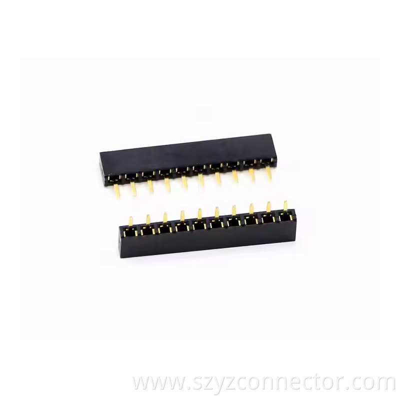2.0mm Pitch Female Header Single Row Straight H4.3mm 12P-140P (1)